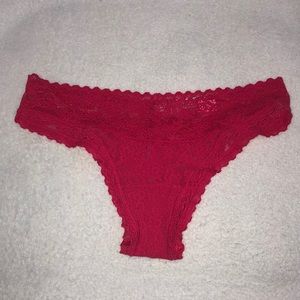 Bright red panty